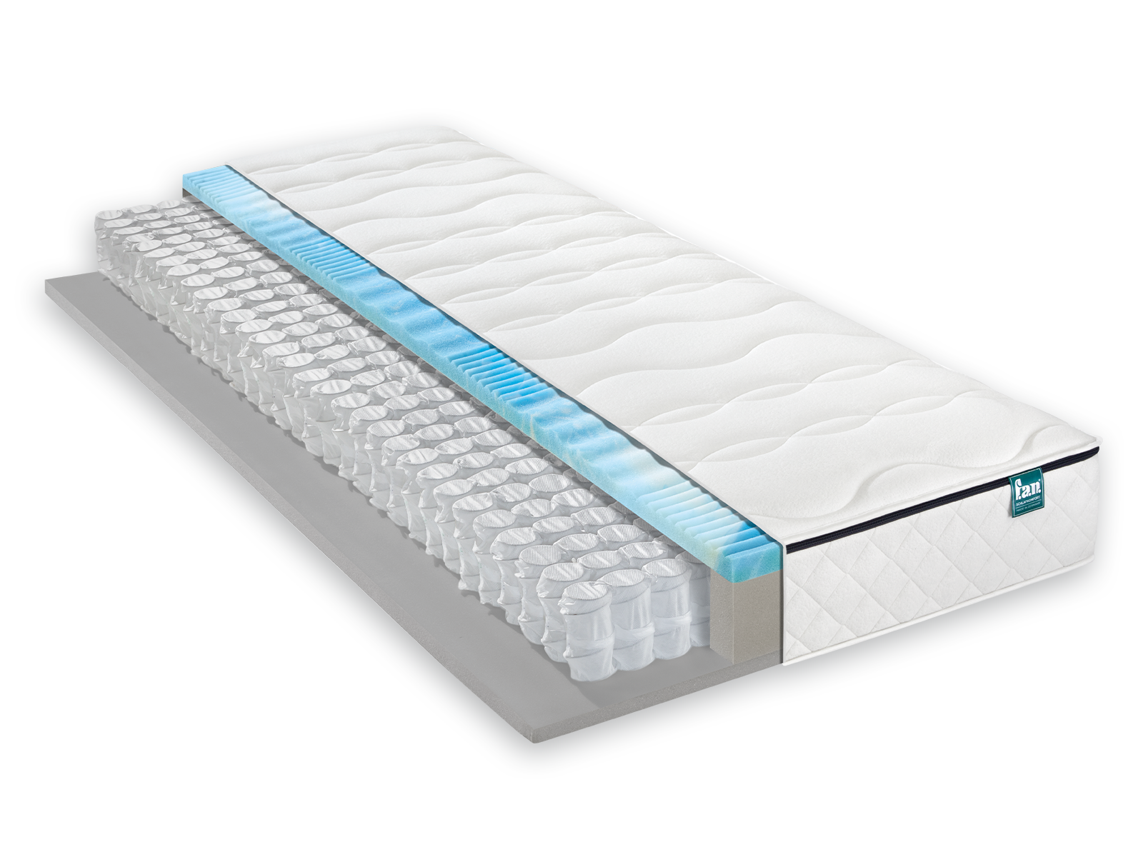 f.a.n. Schlafkomfort Medisan Top T Taschenfederkernmatratze 200x200cm 24 cm hoch