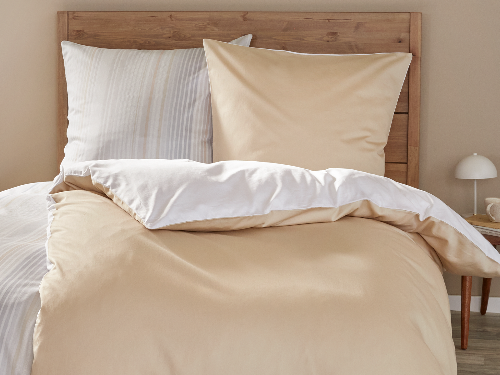 em-es-te Uni Satin Bettwäsche